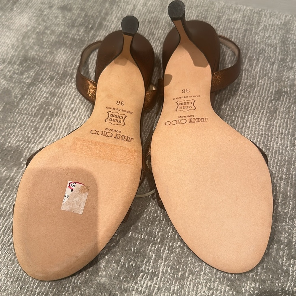 Brand new Jimmy Choo bronze Strappy Sandals - Picture 2 of 5